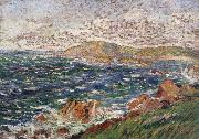 Paul Signac stiff northwest breeze Spain oil painting artist